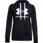 Moteriškas Under Armour Rival Fleece Logo gobtuvas Deep Black