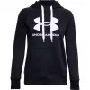 Moteriškas Under Armour Rival Fleece Logo gobtuvas Deep Black