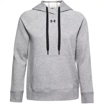 Moterų Under Armour Rival Fleece gobtuvas Mod Gray/White
