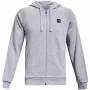 Under Armour vyriškas Rival Fleece FZ gobtuvas šviesiai pilkas 1357111 011