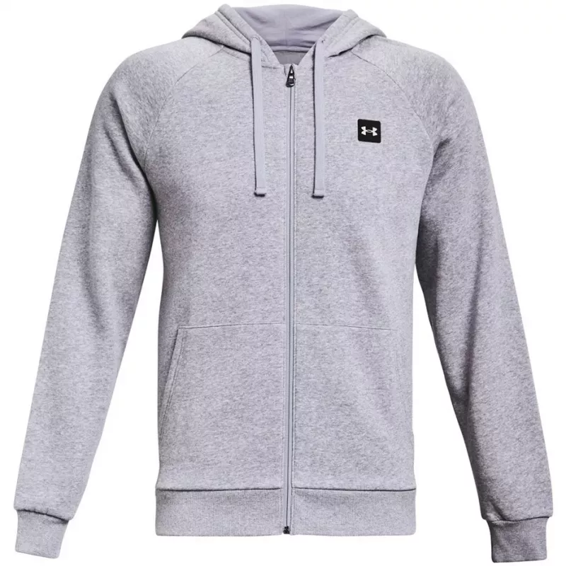 Under Armour vyriškas Rival Fleece FZ gobtuvas šviesiai pilkas 1357111 011
