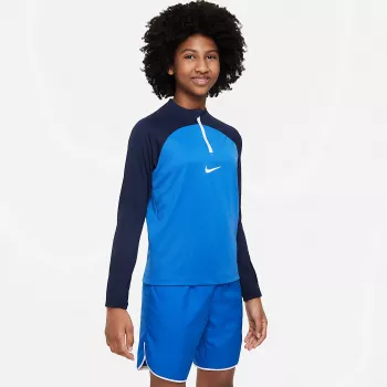 Nike Kids' Dri-FIT Academy Pro Drill futbolo marškinėliai karališkai mėlyni/tamsiai mėlyni, S dydis