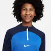 Nike Kids' Dri-FIT Academy Pro Drill futbolo marškinėliai karališkai mėlyni/tamsiai mėlyni, S dydis
