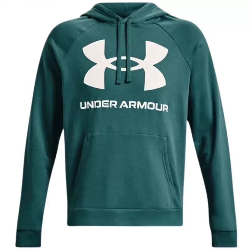 Under Armour vyriškas Rival Fleece Big Logo gobtuvas Marine OD Green