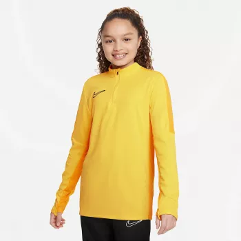 Nike Dri-FIT Academy 23 Drill Top SS vaikų futbolo treniruočių marškinėliai Opti Yellow/Black XS