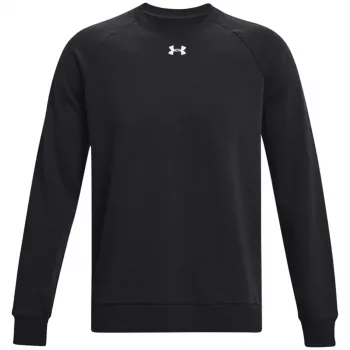 Under Armour vyriškas Rival Fleece megztinis su apykakle, juodos spalvos