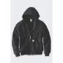 Carhartt J140 Firm Duck Active vyriška darbo striukė su dygsniuotu flaneliniu pamušalu, juoda