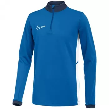 Nike Dri-FIT Academy 25 Drill Top vaikų mėlynas ketvirčio užtrauktuku treniruočių viršutinis drabužis