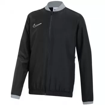 Nike Dri-FIT Academy 25 vaikų užtrauktuku užsegamas gobtuvas juodas/baltas L