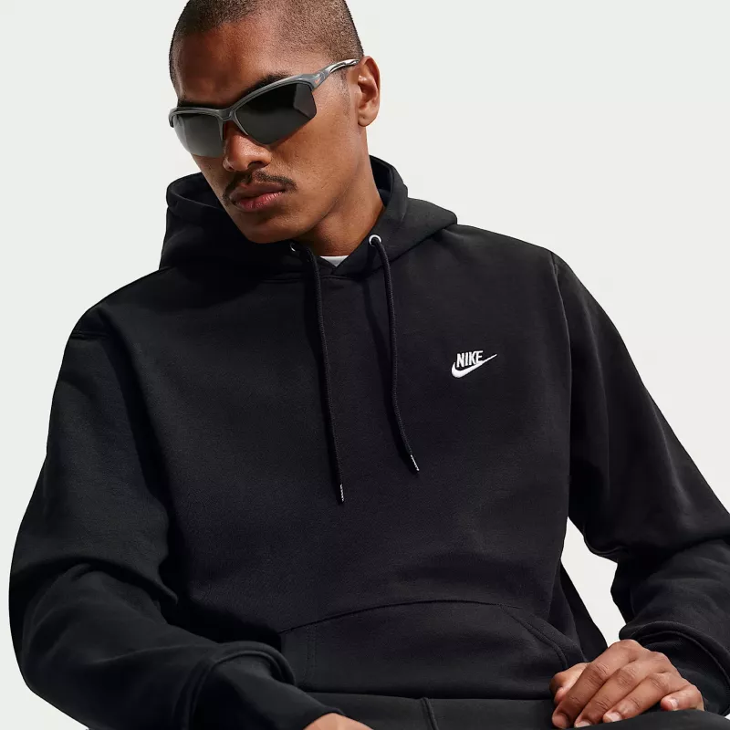 Nike Club Fleece vyriškas gobtuvinis megztinis, juodas FN3859 010, dydis S