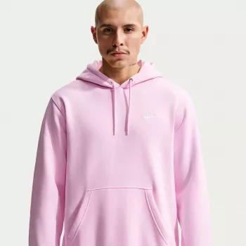 Nike Club Fleece vyriškas gobtuvas šviesiai rožinis FN3859-663 dydis L