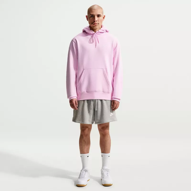 Nike Club Fleece vyriškas gobtuvas šviesiai rožinis FN3859-663 dydis L