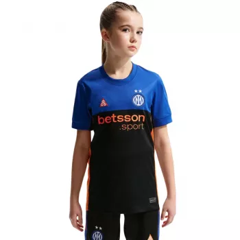 Nike Inter Milan 2025/2026 Stadium Special Edition vaikiški futbolo marškinėliai - juoda/mėlyna (M dydis)