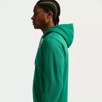 Nike Club Fleece vyriškas gobtuvas su užtrauktuku, malachito žalia, S dydis