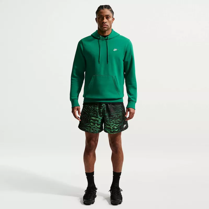 Nike Club Fleece vyriškas gobtuvas su užtrauktuku, malachito žalia, S dydis