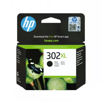 HP 302XL didelės išeigos juoda originali rašalo kasetė - 430 puslapių