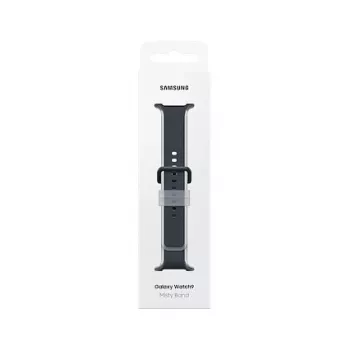 Samsung Misty Band (M/L), skirtas Galaxy Watch9 (Watch8) – juodas fluoroelastomerinis išmaniojo laikrodžio dirželis