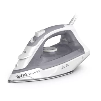 Tefal Easygliss Eco FV5782 2800 W garų lygintuvas su Durilium Airglide padu, 260 g/min garų smūgiu, Eco režimu, juodas/žalias