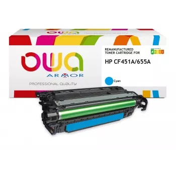 ARMOR OWA Suderinamas tonerio kasetė HP CF451A Cyan (10 500 puslapių)