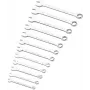 STANLEY ST-STMT82843-0 12 dalių kombinuotų raktų rinkinys 8-19 mm, chromo-vanadžio plienas, aukšto blizgesio poliravimas, OGV 12 briaunų žiedinis galas