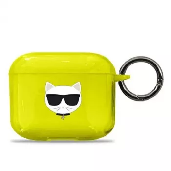 Karl Lagerfeld KLA3UCHFY AirPods 3 dėklas Geltonas Choupette