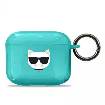 Karl Lagerfeld KLA3UCHFL AirPods 3 dėklas Blue Choupette