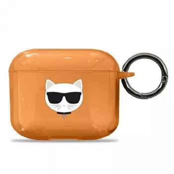 Karl Lagerfeld KLA3UCHFO AirPods 3 dėklas Orange Choupette