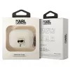 Karl Lagerfeld AirPods Pro dėklas permatomas su Karlo galvos siluetu