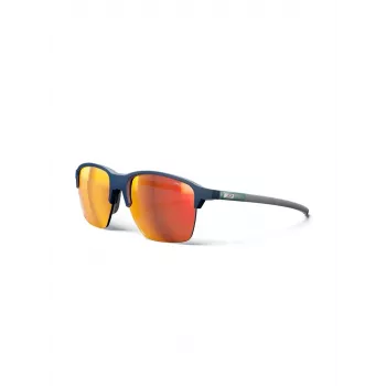Julbo Crossline akiniai - Spectron 3 polikarbonato lęšiai, mėlynas rėmelis, pilki lęšiai su mėlynu blizgesiu, unisex