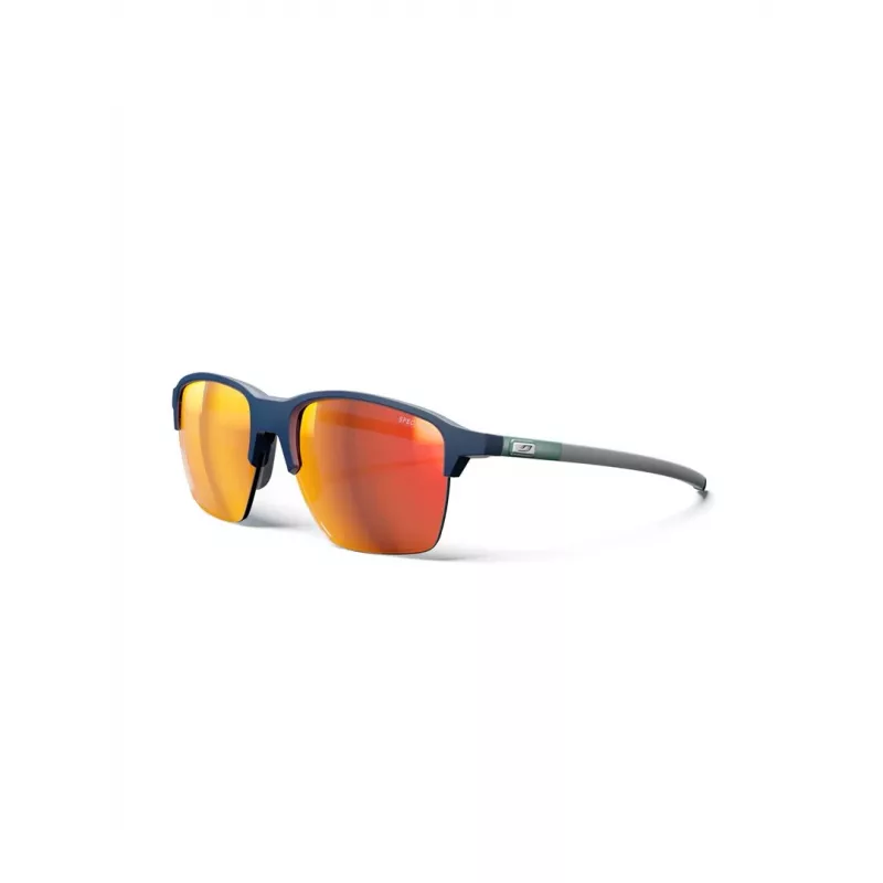 Julbo Crossline akiniai - Spectron 3 polikarbonato lęšiai, mėlynas rėmelis, pilki lęšiai su mėlynu blizgesiu, unisex