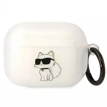Karl Lagerfeld KLAPHNCHTCT AirPods Pro dėklas permatomas Ikonik Choupette