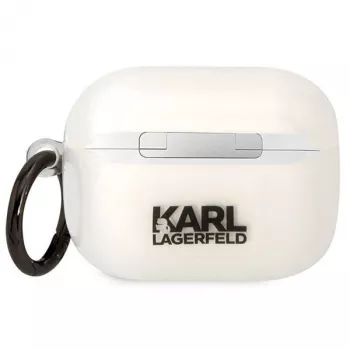 Karl Lagerfeld KLAPHNCHTCT AirPods Pro dėklas permatomas Ikonik Choupette