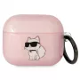 Karl Lagerfeld KLA3HNCHTCP AirPods 3 dėklas rožinis Ikonik Choupette