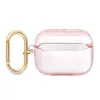 GUESS AirPods Pro dėklas su dirželiu Pink Strap kolekcija