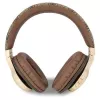 GUESS 4G Script Metal Logo belaidės ausinės ant ausų, Bluetooth 5.3, ruda