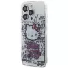 Hello Kitty HKHCP14LHDGPHT iPhone 14 Pro kietas dėklas IML Kitty On Bricks Graffiti - baltas