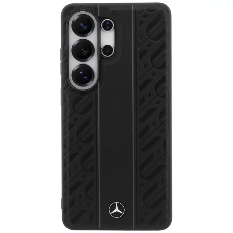 Mercedes-Benz Laurel Leaves Vertical Stripes MagSafe dėklas, skirtas Samsung Galaxy S26 Ultra - juodas
