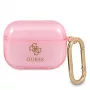 Guess GUAPUCG4GP AirPods Pro dangtelis Pink Glitter kolekcija