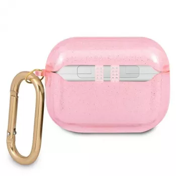 Guess GUAPUCG4GP AirPods Pro dangtelis Pink Glitter kolekcija