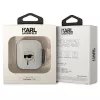 Karl Lagerfeld KLA2HNIKTCT permatomas AirPods 1/2 dėklas su Karl's Head dizainu