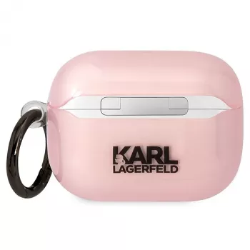 Karl Lagerfeld KLAPHNCHTCP AirPods Pro dėklas Pink Ikonik Choupette