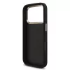 GUESS 4G Big Logo Classic kietas dėklas, skirtas iPhone 17 Pro / 18 Pro – juodas ir auksinis