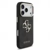 GUESS 4G Big Logo Classic kietas dėklas, skirtas iPhone 17 Pro / 18 Pro – juodas ir auksinis