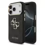 GUESS 4G Big Logo Classic kietas dėklas, skirtas iPhone 17 Pro / 18 Pro – juodas ir auksinis