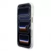 GUESS 4G Script Metal apsauginis dėklas, skirtas iPhone 18 Pro Max / 17 Pro Max - baltas