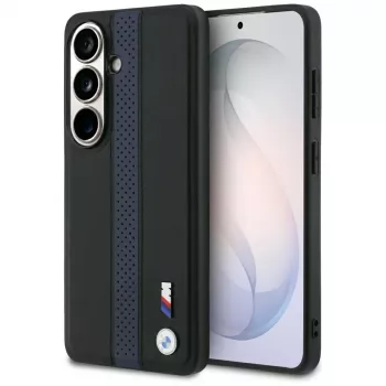 BMW Perforated Stripe Logo MagSafe dėklas, skirtas Samsung Galaxy S26 - mėlynas