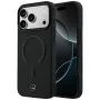 Mercedes Leather 3D MagSafe dėklas, skirtas iPhone 18 Pro Max / 17 Pro Max - juodas