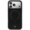 Mercedes Leather 3D MagSafe dėklas, skirtas iPhone 18 Pro Max / 17 Pro Max - juodas