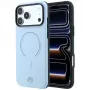 Mercedes Leather 3D MagSafe dėklas, skirtas iPhone 18 Pro Max / 17 Pro Max - mėlynas