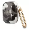 Guess GUA2UCAMG AirPods 1/2 dėklas juodo kamufliažo kolekcija